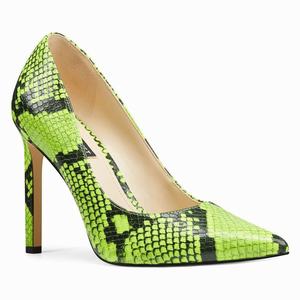 Nine West Tatiana Pointy Toe Pumps - Green/Black - Ireland (NQ4816927)